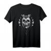 Totenkopf Okkult Geometrie Motte Mondphase T-Shirt – Mystische Gothic Mode für Witchcraft & Astrologie Fans