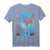 Reh Design T-Shirt - Klassisch geschnittenes Tiermotiv T-Shirt mit doppelt genähtem Saum