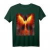 Phönix T-Shirt - Klassisch geschnitten mit doppelt genähtem Saum für stilvolle Mythologie-Fans