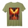 Phönix T-Shirt - Klassisch geschnitten mit doppelt genähtem Saum für stilvolle Mythologie-Fans