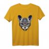 Gothic Katzen Tribal Design T-Shirt mit Totenkopf für Halloween & dunkle Ästhetik - Mystische Mode für Katzenliebhaber & Gothic-Fans
