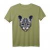 Gothic Katzen Tribal Design T-Shirt mit Totenkopf für Halloween & dunkle Ästhetik - Mystische Mode für Katzenliebhaber & Gothic-Fans