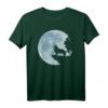 Langhaar Collie Vollmond T-Shirt – Lustiges Hunde Liebe Mystik Geschenk für Hundebesitzer, Fans & Familien