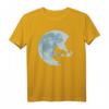 Langhaar Collie Vollmond T-Shirt – Lustiges Hunde Liebe Mystik Geschenk für Hundebesitzer, Fans & Familien