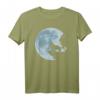 Langhaar Collie Vollmond T-Shirt – Lustiges Hunde Liebe Mystik Geschenk für Hundebesitzer, Fans & Familien