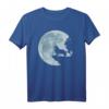 Langhaar Collie Vollmond T-Shirt – Lustiges Hunde Liebe Mystik Geschenk für Hundebesitzer, Fans & Familien