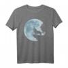 Langhaar Collie Vollmond T-Shirt – Lustiges Hunde Liebe Mystik Geschenk für Hundebesitzer, Fans & Familien