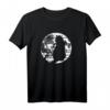 Katzenmotiv Fun Retro Streifen Vintage Mond T-Shirt - Süßes Katzenmotiv für Natur, Mystik, Halloween & Geschenkideen