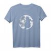 Katzenmotiv Fun Retro Streifen Vintage Mond T-Shirt - Süßes Katzenmotiv für Natur, Mystik, Halloween & Geschenkideen