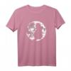 Katzenmotiv Fun Retro Streifen Vintage Mond T-Shirt - Süßes Katzenmotiv für Natur, Mystik, Halloween & Geschenkideen