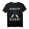 Volleyball Monster Block Hände Netz Ball T-Shirt - Sportliches, langlebiges Volleyball Shirt für Fans und Spieler