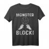 Volleyball Monster Block Hände Netz Ball T-Shirt - Sportliches, langlebiges Volleyball Shirt für Fans und Spieler