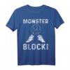 Volleyball Monster Block Hände Netz Ball T-Shirt - Sportliches, langlebiges Volleyball Shirt für Fans und Spieler