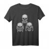 Nichts Sehen Nichts Hören Nichts Sagen - Totenkopf Biker T-Shirt für Heavy Metal Fans, Rocker & Goths | Geschenkidee für Biker und Totenkopf-Liebhaber