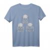 Nichts Sehen Nichts Hören Nichts Sagen - Totenkopf Biker T-Shirt für Heavy Metal Fans, Rocker & Goths | Geschenkidee für Biker und Totenkopf-Liebhaber