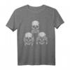 Nichts Sehen Nichts Hören Nichts Sagen - Totenkopf Biker T-Shirt für Heavy Metal Fans, Rocker & Goths | Geschenkidee für Biker und Totenkopf-Liebhaber