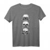 Nichts Sehen Nichts Hören Nichts Sagen Totenkopf Gothic T-Shirt – Mystische Gothic Kleidung für Fans von Tod, Vergänglichkeit & Okkultismus