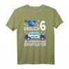 Endlich 6 - Polizei Einsatzleiter T-Shirt für Kinder mit Polizei Auto Design, Perfektes Geburtstagsgeschenk für kleine Polizisten