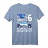 Endlich 6 - Polizei Einsatzleiter T-Shirt für Kinder mit Polizei Auto Design, Perfektes Geburtstagsgeschenk für kleine Polizisten