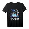Ich bin 2 Polizei Tatü Tata Polizeiauto Kinder T-Shirt - Lustiges Geburtstagsshirt für Zweijährige Jungen und Mädchen, Polizei & Polizeiauto Design