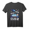 Ich bin 2 Polizei Tatü Tata Polizeiauto Kinder T-Shirt - Lustiges Geburtstagsshirt für Zweijährige Jungen und Mädchen, Polizei & Polizeiauto Design