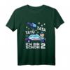 Ich bin 2 Polizei Tatü Tata Polizeiauto Kinder T-Shirt - Lustiges Geburtstagsshirt für Zweijährige Jungen und Mädchen, Polizei & Polizeiauto Design