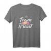 Team Braut JGA Outfit für Frauen - Bunte Blumen, Fröhliche Brautjungfern-Shirts für Junggesellinnenabschied & Polterabend