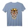 Oldschool Hip Hop Origami Tiger König Dschungel Rap Tanz T-Shirt – Retro Streetwear für Fans der 80er und 90er Jahre, perfekt als Geschenk für Hip Hop Liebhaber