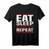 Eat Sleep Magfed Repeat T-Shirt – Lustiges Airsoft & Taktik-Spiel T-Shirt für Fans von Magfed-Equipment