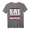 Eat Sleep Magfed Repeat T-Shirt – Lustiges Airsoft & Taktik-Spiel T-Shirt für Fans von Magfed-Equipment