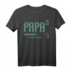 Herren Werdender Papa Drillinge T-Shirt – Lustige Baby Ankündigung für den dritten Nachwuchs, Vatertag & Geburtstagsgeschenk