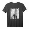 Vater mit zwei Kindern zweifacher Papa Geschenk T-Shirt - Cooles Vintage Motiv für Schwangerschaft, Babyparty & Vatertag