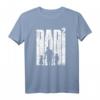Vater mit zwei Kindern zweifacher Papa Geschenk T-Shirt - Cooles Vintage Motiv für Schwangerschaft, Babyparty & Vatertag