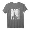 Vater mit zwei Kindern zweifacher Papa Geschenk T-Shirt - Cooles Vintage Motiv für Schwangerschaft, Babyparty & Vatertag
