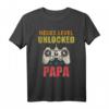 Herren Leveled Up To Papa 2021 Lustiges T-Shirt – Geschenk für werdende Väter, Babyparty & Schwangerschaftsankündigung