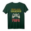 Herren Leveled Up To Papa 2021 Lustiges T-Shirt – Geschenk für werdende Väter, Babyparty & Schwangerschaftsankündigung