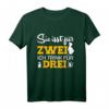 Sie isst für 2 ich trink für 3 werdender Vater Papa 2024 T-Shirt – Humorvolles Geschenk für den ersten Vater-Countdown