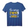 Sie isst für 2 ich trink für 3 werdender Vater Papa 2024 T-Shirt – Humorvolles Geschenk für den ersten Vater-Countdown