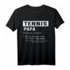 Bester Tennis Papa Vater Definition T-Shirt - Lustiges Vatertagsgeschenk für Tennisliebhaber & sportliche Papas