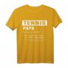 Bester Tennis Papa Vater Definition T-Shirt - Lustiges Vatertagsgeschenk für Tennisliebhaber & sportliche Papas