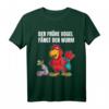 Lustiges Vogel Wurm Motiv T-Shirt - Der frühe Vogel fängt den Wurm, Originelles Tierdesign für Tierliebhaber & Humor-Fans
