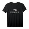Freerunning Parkour T-Shirt mit Silhouette – Perfekt für Fans, Athleten und Extremsportler für Training, Wettkämpfe & Events