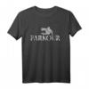 Freerunning Parkour T-Shirt mit Silhouette – Perfekt für Fans, Athleten und Extremsportler für Training, Wettkämpfe & Events