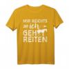 Mir Reichts Ich Geh Reiten Pferde T-Shirt – Perfektes Geschenk für Reiter, Pferdeliebhaber und Pferdesprüche Fans