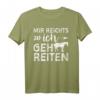 Mir Reichts Ich Geh Reiten Pferde T-Shirt – Perfektes Geschenk für Reiter, Pferdeliebhaber und Pferdesprüche Fans