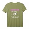 Zum Reiten geboren zur Schule gezwungen - Lustiges Pferde Spruch T-Shirt für Reiterinnen und Pferdefreunde, ideales Geschenk für Mädchen und Frauen