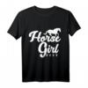 Lustiges Pferde Shirt Damen - Reiten Geschenk für Mädchen & Frauen mit Spruch 'Horse Girl' – Perfekt für Pferdeliebhaberinnen