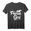 Lustiges Pferde Shirt Damen - Reiten Geschenk für Mädchen & Frauen mit Spruch 'Horse Girl' – Perfekt für Pferdeliebhaberinnen