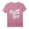 Lustiges Pferde Shirt Damen - Reiten Geschenk für Mädchen & Frauen mit Spruch 'Horse Girl' – Perfekt für Pferdeliebhaberinnen