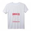 Damen T-Shirt mit V-Ausschnitt: Habe Den Schönsten Noriker Pferde Reiten - Perfekt für Pferdefreundinnen und Reiterinnen